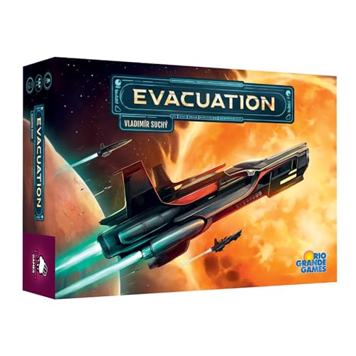 Rio Grande Games: Evakuierung – Strategie-Brettspiel, Raumzivilisationsbau, Ressourcenmanagement, Apokalyptisch, ab 14 Jahren, 1-4 Spieler, 90-120 Minuten Rio Grande Games: Evakuierung – Strategie-Brettspiel, Raumzivilisationsbau, Ressourcenmanagement, Apokalyptisch, ab 14 Jahren, 1-4 Spieler, 90-120 Minuten von Rio Grande Games