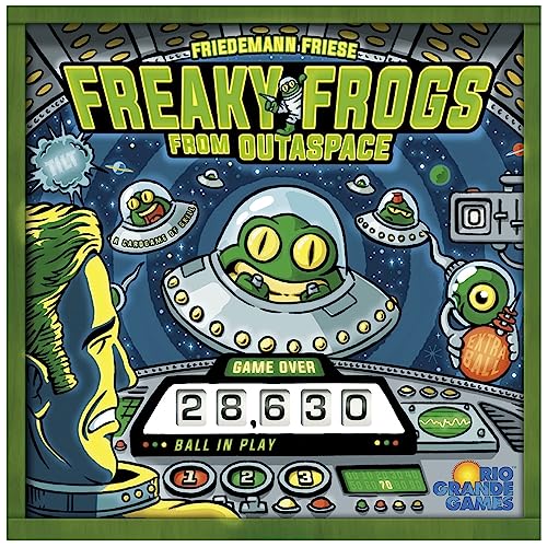 Rio Grande Games: Freaky Frogs from Outaspace - Pinball Session mit Karten, Kartenspiel für 1 Spieler von Rio Grande Games