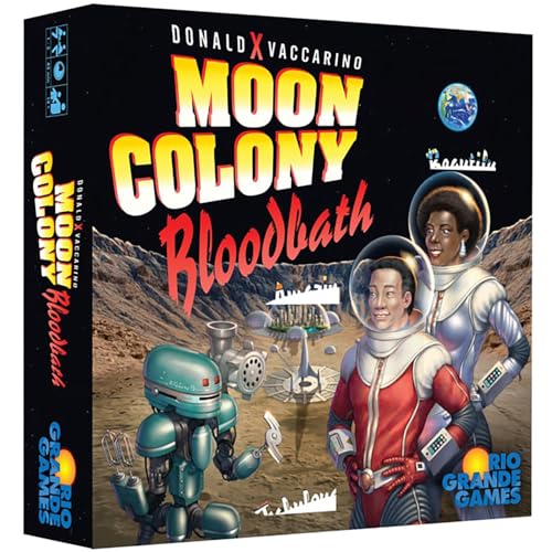 Rio Grande Games: Moon Colony Bloodbath – Strategie-Kartenspiel, Überleben im Weltraum, Motorenbau, Losing Tableau-Spiel, ab 14 Jahren, 1–5 Spieler von Rio Grande Games