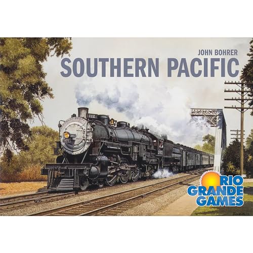 Rio Grande Games: Southern Pacific – Zugspiele, Strategie, Räuberbarone, Bauen & Investieren in Eisenbahnen, Dividenden, ab 12 Jahren, 3-5 Spieler, 30-60 Minuten von Rio Grande Games