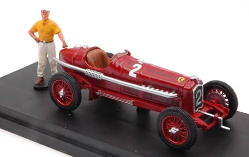 MODELLINO IN Scala COMPATIBILE Con ALFA Romeo P3 TIPO B N.2 Winner COPPA CITTA' DI Bergamo 1935 T.Nuvolari RIO RI4666P von Rio