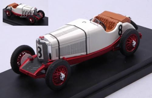 MODELLINO IN Scala COMPATIBILE Con Mercedes SSK N.8 Belgian SPA FRANCORCHAMPS 1931 IVANOWSKI-STOFFEL 1:43 RIO RI4673 von Rio