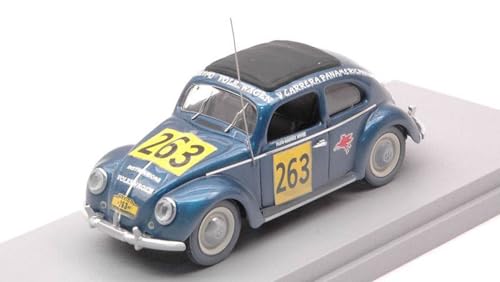 MODELLINO IN Scala COMPATIBILE Con VW MAGGIOLINO N.263 Carrera PANAMERICANA 1954 M.HINKE 1:43 RIO RI4663 von Rio