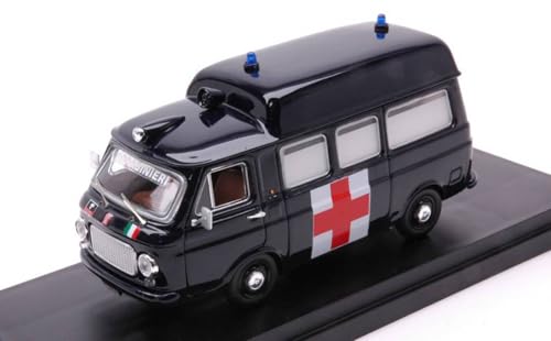 Modell in Maßstab, kompatibel mit AMBULANZA CARABINIERI 1970 Dachhöhe 1:43 RIO RI4698 von Rio