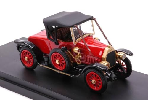 Modell in Maßstab, kompatibel mit Fiat Typ 0 Spider 1912 Closed Red 1:43 RIO RI4702 von Rio