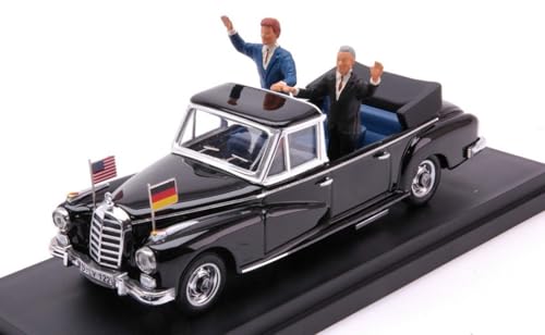 Modell in Maßstab, kompatibel mit Mercedes 300 D Landauest 1963 Adenauer-Kenney 1:43 RIO RI4264-2P von Rio