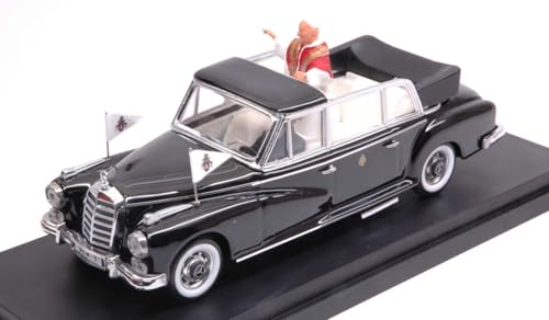 Modell in Maßstab, kompatibel mit Mercedes 300 D Papa Giovanni XXIII W/FIGURE 1:43 RIO RI4100-2P von Rio