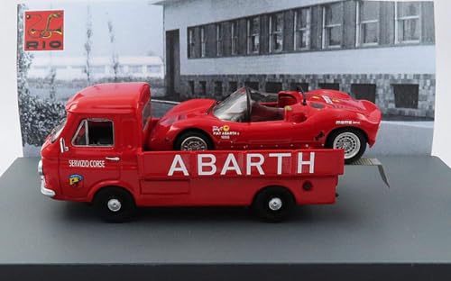 Modell in Maßstab Rio kompatibel mit Fiat 241 Service Corsa Abarth 1970 + Fiat Abarth 1000 SP 1:43 Modell Scale RI4744 241220 von Rio