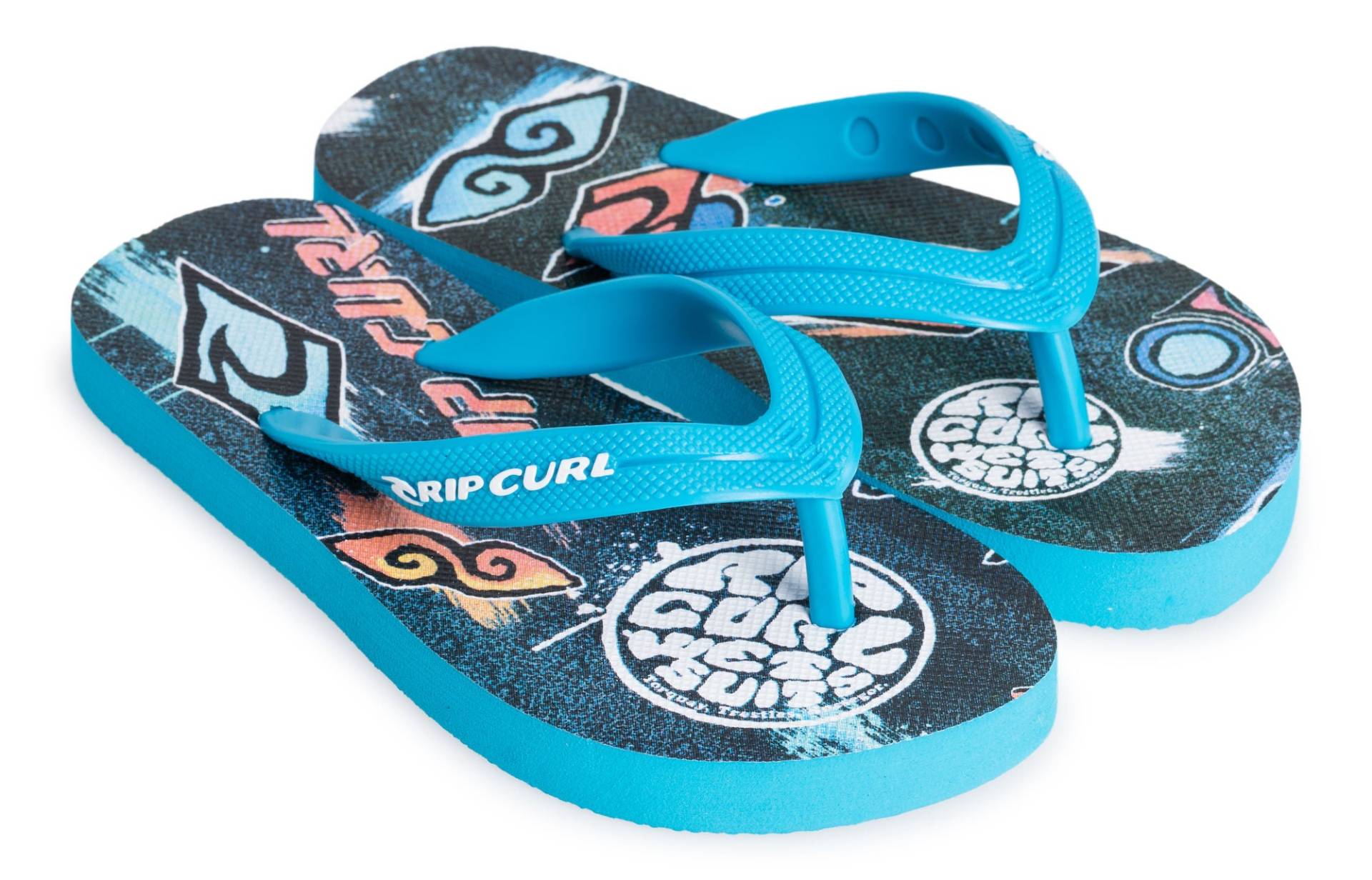 Rip Curl Brush Strokes Flip Flops, Blue 31 von Rip Curl