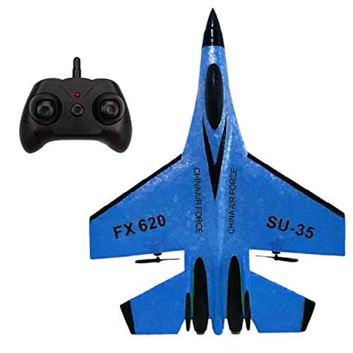 Risegun RC-Flugzeug, SU-35 Ferngesteuertes Flugzeug 2.4GHz RC Flugzeug RTF Fernbedienung Flugzeug Glider Leicht zu fliegen für Anfänger Erwachsene Kinder von Risegun