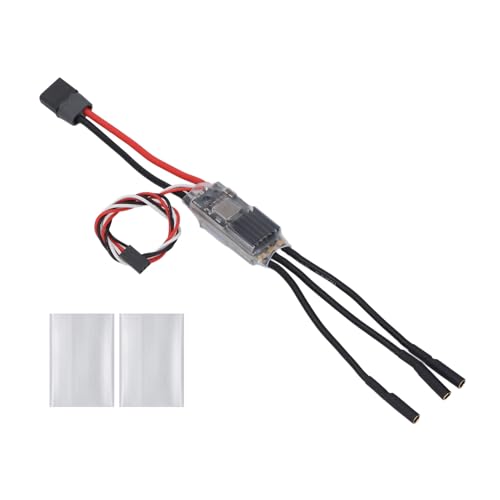 Risegun Bürstenloser Elektronischer Geschwindigkeitsregler, 120A Bürstenloser ESC, BEC10A STM32G071-Prozessor 2 Bis 8s Lipo 128 kHz PWM Bürstenloser ESC DC 7V-35V für RC FPV Qav Drone von Risegun