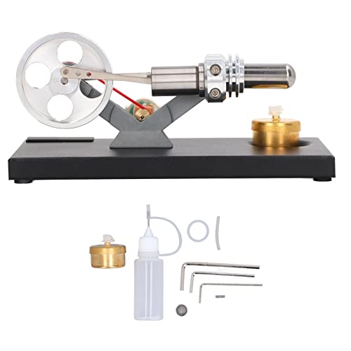 Stirlingmotor-Modell, DIY-Stirlingmotor-Set, Modellornament für Kinder, Wissenschaftliche Demo, 180 X 90 X 85 Mm von Risegun