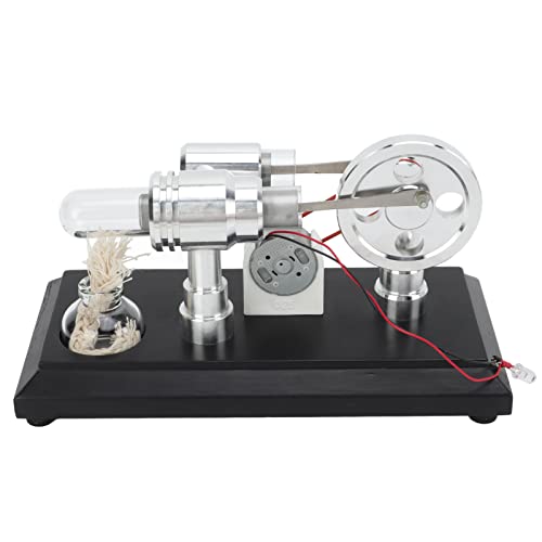 Stirlingmotor-Motormodell, Mehrfarbige LEDs, Feine Verarbeitung, Exquisites Stirlingmotormodell, Lernspielzeug von Risegun