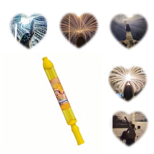 Risitei Wasser-Feuerwerk-Spielzeug, Feuerwerk-Wasserpistolen-Spielzeug, Sommer-Schwimm-Strand-Garten-Spiel, Wasser-Feuerwerk-Sprinkler, Outdoor-Spielzeug for Jungen, Mädchen und Erwachsene(Yellow) von Risitei