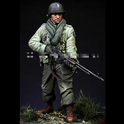 Risjc 1/16 Harz Soldat Modell, WWII US 29th Infantry Division gk handgemachtes weißes Modell Militär // N7855 von Risjc