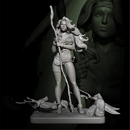 Risjc 1/24 75 mm Ancient Tribal Female Samurai Resin Model Miniature Kit, unmontiert und unbemalt Soldatenkomponenten aus Druckguss //T1489n von Risjc