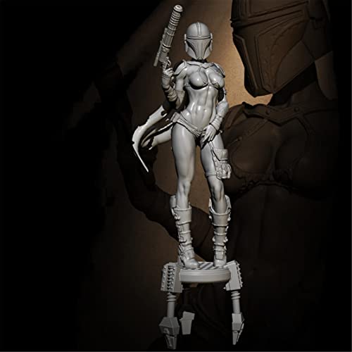 Risjc 1/24 75 mm Fantasy Planet Female Warrior Resin Model Miniature Kit, unmontiert und unbemalt Die Cast Soldier Components / A865n von Risjc