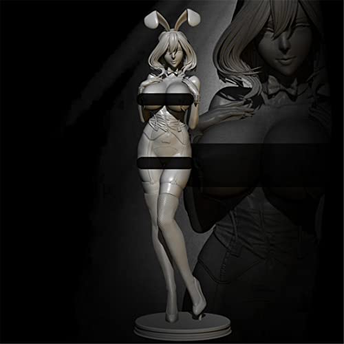 Risjc 1/24 75 mm Fantasy Rabbit Female Agent Harzmodell Miniatur-Bausatz, unmontiert und unbemalt Die Cast Soldier Components/T215n von Risjc