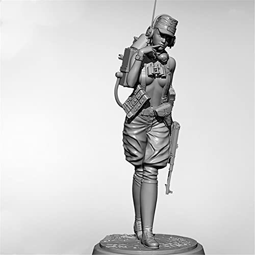 Risjc 1/24 75mm WWII Sci-Fi weibliche Scout Resin Soldat Modell unbemalt und unmontiert Bausatz/8532X von Risjc