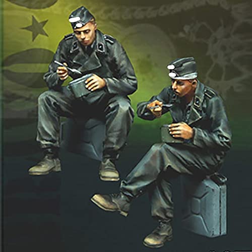 Risjc 1/35 Harz Figur Soldat Modell Zweiter Weltkrieg Soldat Essen GK weiß Modell Figur Kit // N71221 von Risjc