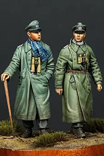 Risjc 1/35 WWII Bundeswehr Offizier Resin Modellbausatz (2 Personen) unmontierter und unbemalter Soldatenbausatz ///12Y378 von Risjc