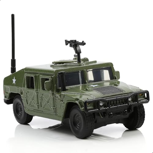 Risopen 1:64 Humvee Miniatur Armee LKW Spielzeug Militär Vehcile Spielzeug Druckguss LKW Militär LKW Modell Sammlung oder Geschenk für Erwachsene Männer Kid (Grün) von Risopen