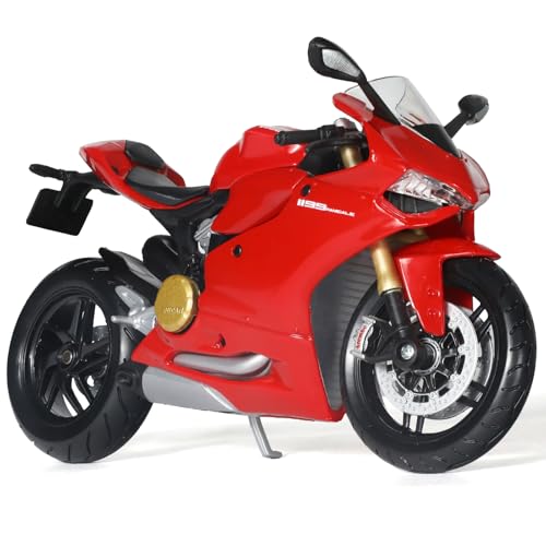 Risopen 1:12 Motorrad Modell für Ducati 1199 Panigale Legierung Diecast Motorrad Modell Spielzeug Mini Moto Geschenk (rot) von Risopen