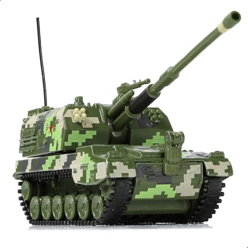 Risopen 1:150 Scale 05a Howitzer Launcher Car Model Toy Alloy Die-cast Metal Army Military Fighting Vehicle Model Toy Military Enthusiasts Collection or Gift for Adult Men Kid (627202) von Risopen