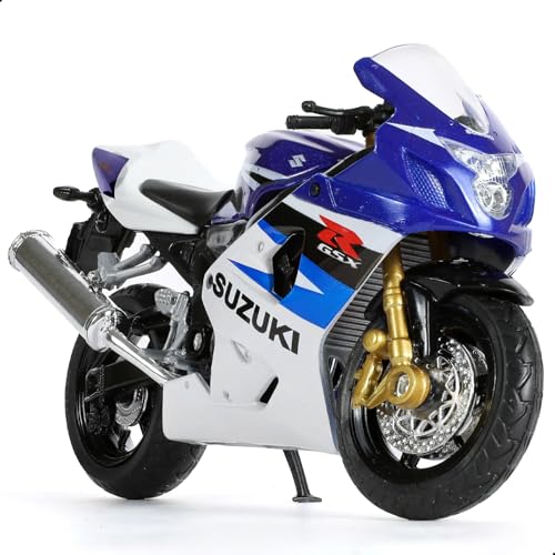 Risopen 1:18 Motorrad Modell für Suzuki GSX-R750 Legierung Diecast Motorrad Modell Spielzeug Mini Moto Geschenk (blau) von Risopen