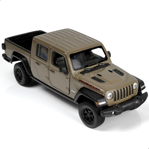 Risopen 1:27 Scale 2020 JEP Gladiator Pickup Truck Car Model Toy Alloy Metal Diecast Classic Vehicle Model Brown Auto Model Toy Static Finished Model Collection Gift Ornament for Aldult Kid Men von Risopen