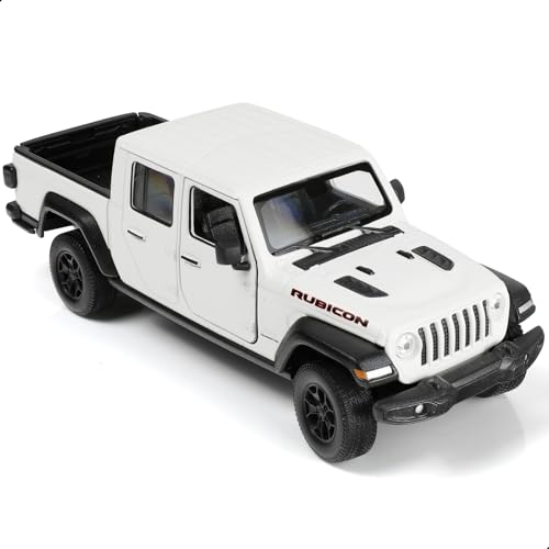 Risopen 1:27 Scale 2020 JEP Gladiator Pickup Truck Car Model Toy Alloy Metal Diecast Classic Vehicle Model White Auto Model Toy Static Finished Model Collection Gift Ornament for Aldult Kid Men von Risopen