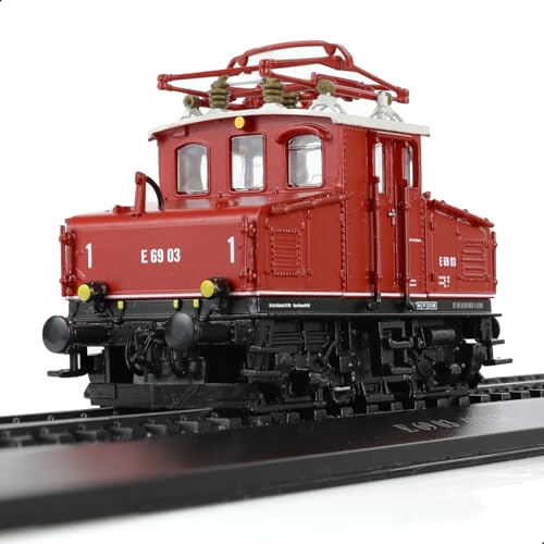 Risopen 1:87 Maßstab 1912 E6903 Zug Modell Set Klassisch Elektrisch Vintage Distressed Zug Modell Set Statisch Fertig Eisenbahn Modell Sammlung Geschenk für Kinder Erwachsene (keine Montage von Risopen