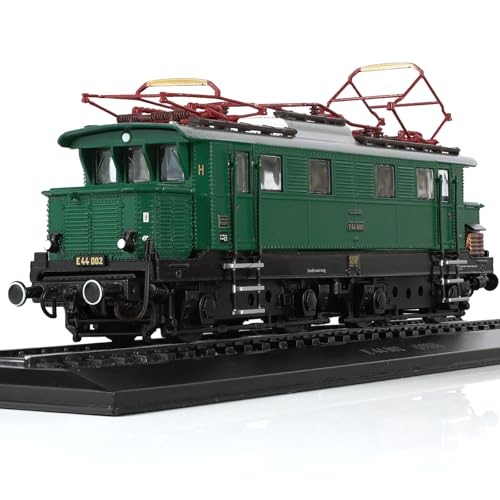 Risopen 1:87 Maßstab 1933 E 44 002 Zug Modell Set Classic Electric Vintage Distressed Train Model Set Statisch Fertig Eisenbahn Modell Sammlung Geschenk für Kinder Erwachsene Junge (keine Montage von Risopen