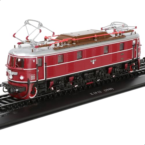 Risopen 1:87 Skala 1940 E1912 Zug Modell Plastikspielzeug Zug Modell Zug Set Keine Versammlung erforderlich Geschenk Dekoration für erwachsenes Kind (rot) von Risopen