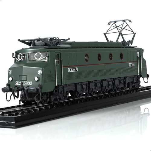 Risopen 1:87 Maßstab 1942 2D2 5302 Zug Modell Set Classic Electric Vintage Distressed Train Model Set Statisch Fertig Eisenbahn Modell Sammlung Geschenk für Kinder Erwachsene (keine Montage von Risopen