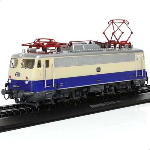 Risopen 1:87 Skala 1962 Baureihe E 10 1266 Zug Modell Kunststoff Spielzeug Zug Modell Zug Set Keine Versammlung erforderlich Geschenk Dekoration für erwachsenes Kind (blau) von Risopen