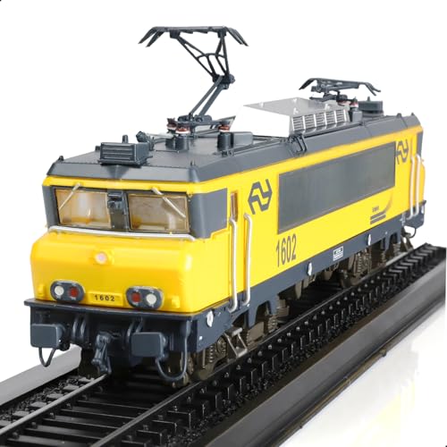 Risopen 1:87 Maßstab 1981 Serie1602 Zug Modell Set Kunststoff Lokomotive Zug mit Gleis Set Stuff Zug Ornament Modell Erwachsene Zug Sammlung Set Zug Geschenk für Kinder (keine Montage erforderlich) von Risopen