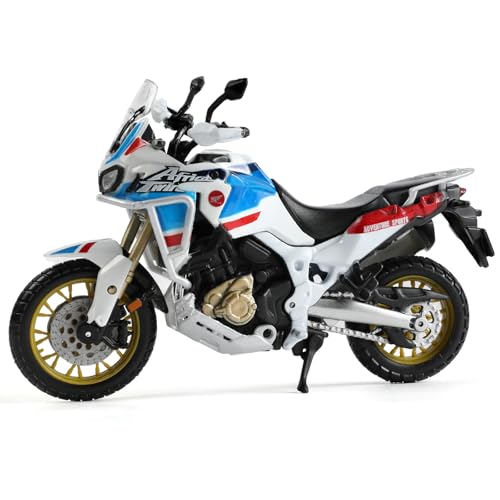 Risopen Kompatibel für Honda Afrika Twin Abenteuer Dirt Bike Modell Spielzeug 1:18 Motorrad Fahrrad Spielzeug Motocross Modell Spielzeug Schwarz Motorrad Modell Spielzeug Supercross Motorrad Modell von Risopen