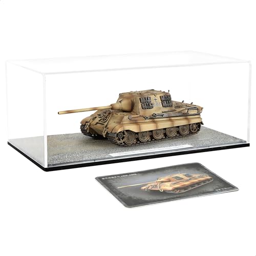 Risopen 1:100 Skala Armee Tank Modell 1945 Jagdtiger Militär Tank Spielzeug Militär Vehcile Modell Geschenk Sammlung für Erwachsene Männer Kid (gelb) von Risopen