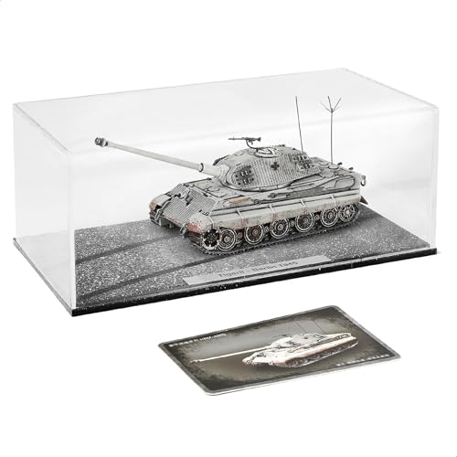 Risopen Militär-Panzermodell im Maßstab 1:72, fertiges Legierungsmetall, Druckguss mit Kunststoff-Panzermodell, Weltkrieg 2, Armeefahrzeug, Panzer Mini 1945, Tigermodell, Geschenkkollektion von Risopen