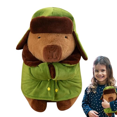 Rissunkv Gefüllte Capybara, Capybara Plüschtier - Capybara Soft Doll Capybara Plüschkissen | 30 cm große Kinder-Plüschtierkissen für Sofa, Schlafzimmer, Autodekoration von Rissunkv