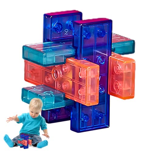 Ristyur Luban Lock Spielzeug - 3D-Rätsel Schalten Sie das ineinandergreifende Puzzle Kongming Lock frei | Handheld-IQ-Testspielzeug und Logikpuzzle, Luban -Schloss für Kinder, Jugendliche von Ristyur