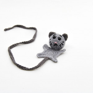 Bookmark Cat by Rito Krea - Häkelmuster mit Kit Lesezeichen 43cm - Katte Bogmærke af Rito Krea - Bogmærke Hækleopskrift 43cm von Rito Krea