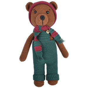 Bruno Teddy Bear by Rito Krea - Häkelmuster mit Kit Kuscheltier 24cm - Bruno Bamse af Rito Krea - Bamse Hækleopskrift 24cm von Rito Krea