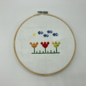 Frühlings-Stickerei - Stick-Set - Broderikit von Rito Krea