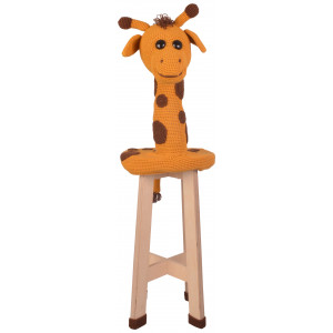 Giraffe Stool by Rito Krea - Häkelmuster mit Kit Sitzhocker-Kissen Gir - Giraf Skammel af Rito Krea - Skammel betræk Hækleopskrift von Rito Krea