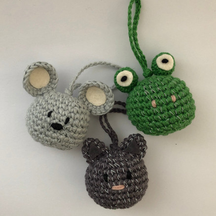 Reflektierende Schlüsselanhänger von Rito Krea - Kuscheltier Häkelmuster mit Kit 6cm - 3 Stk Reflektierende Schlüsselanhänger von Rito Krea - Kuscheltier Häkelmuster mit Kit 6cm - 3 Stk von Rito Krea