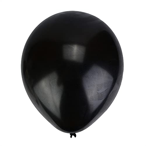 12-Zoll-Latexballons, Verschiedene Bunte Partyballons, Konfetti-bedruckte Dekorationsballons für die Geburtstagsfeier (BLACK) von Riuulity