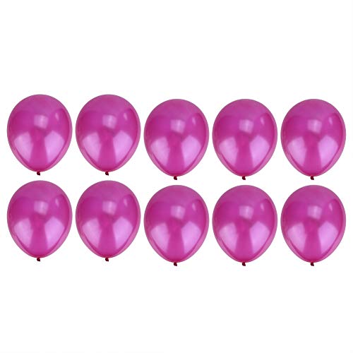 12-Zoll-Latexballons, Verschiedene Bunte Partyballons, Konfetti-bedruckte Dekorationsballons für die Geburtstagsfeier (Rosenrot) von Riuulity