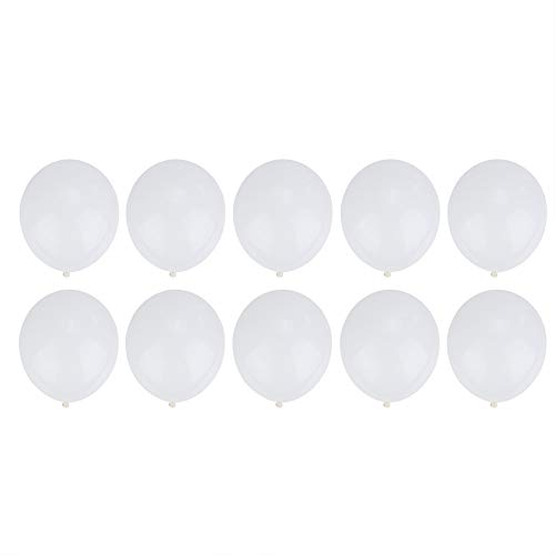 12-Zoll-Latexballons, Verschiedene Bunte Partyballons, Konfetti-bedruckte Dekorationsballons für die Geburtstagsfeier (WHITE) von Riuulity